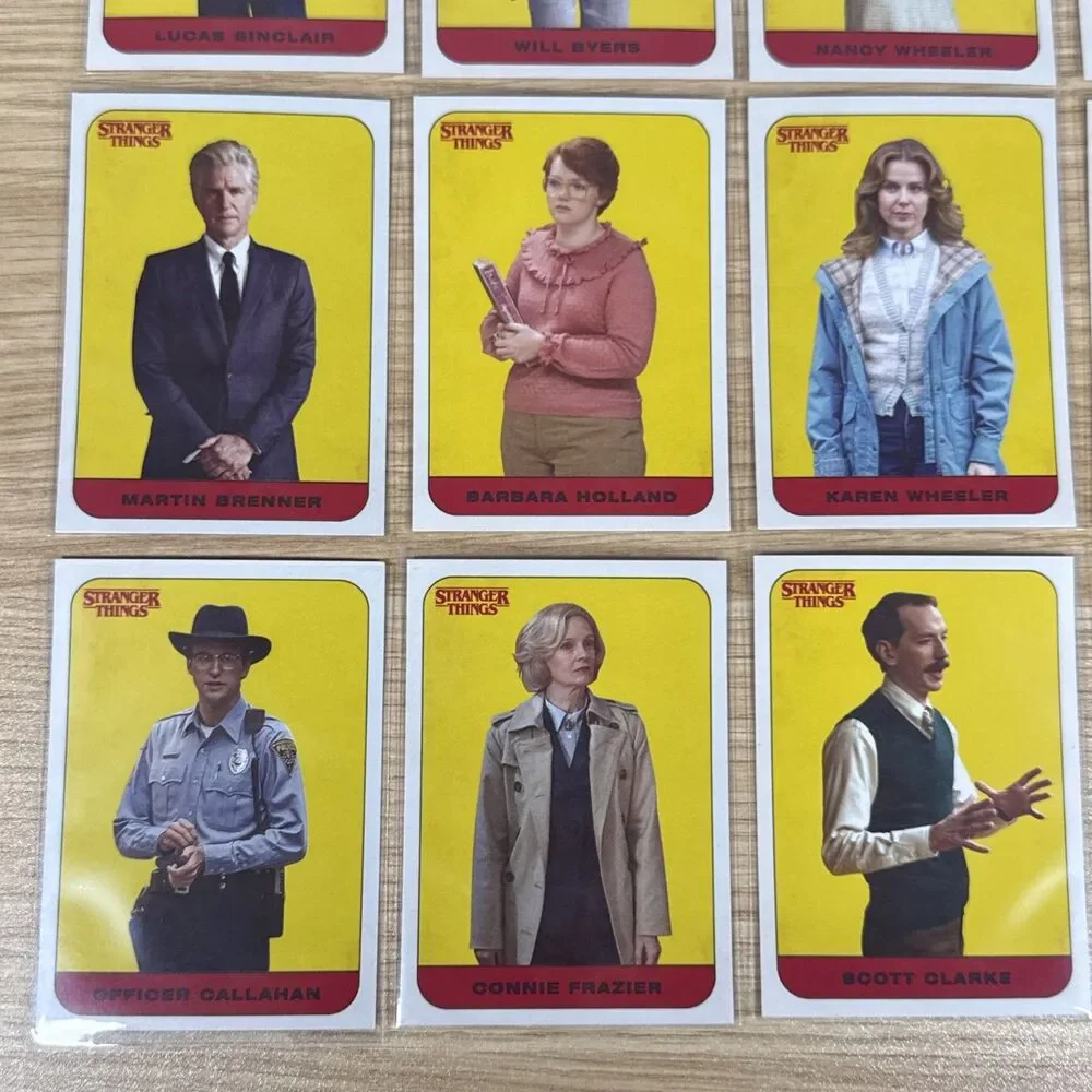 Topps Stranger Things Season 1 sticker complete set!!